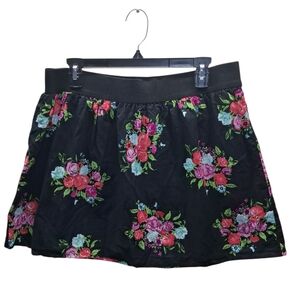 Elegant Floral Skater Skirt